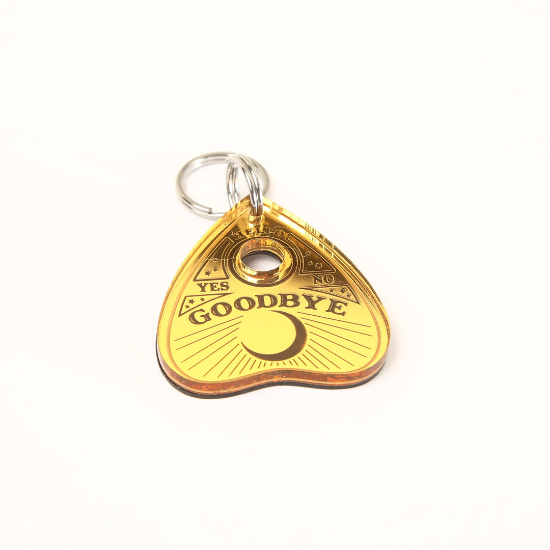 Personalized Pet Tag – Custom Ouija Planchette Tag | Weatherproof Acrylic Dog Collar Charm