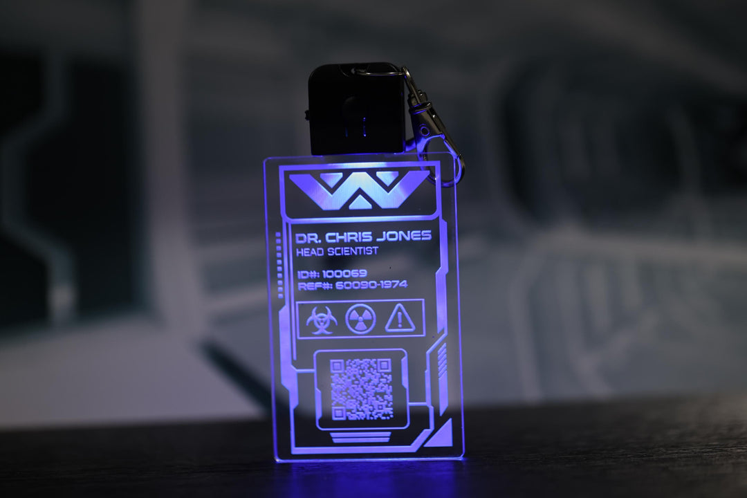 LED Illuminated Badge – Personalized Weyland Yutani Pendant with Color Changing LED Light