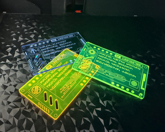 Star Wars ID Card – Custom Acrylic Badge | Personalized Sci Fi Cosplay Prop