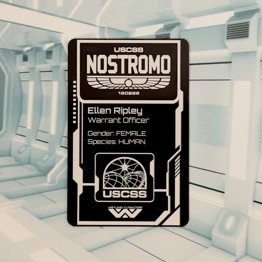 USCSS Nostromo ID Card – Personalized Laser Engraved Aluminum Access Pass