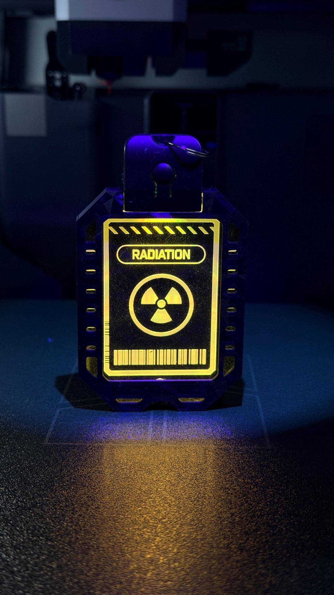 Cyberpunk LED Badges – Rechargeable Acrylic Cosplay Badge with Flash Mode