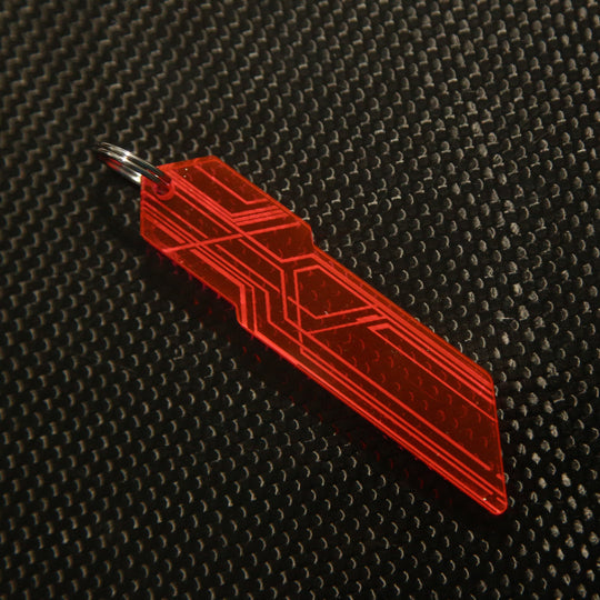 Cyberpunk Glow Pendant - UV Reactive Pendant | Black Light Keychain Accessory