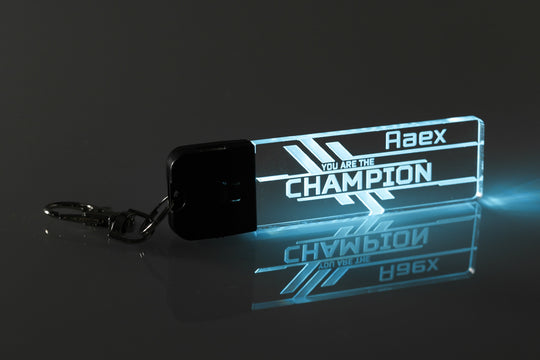 Color Changing Keychain - Personalized Acrylic LED Light Up Gaming Gift
