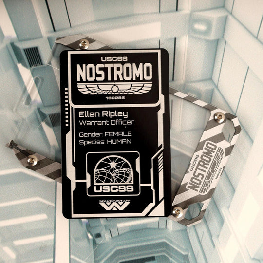 USCSS Nostromo ID Card – Personalized Laser Engraved Aluminum Access Pass