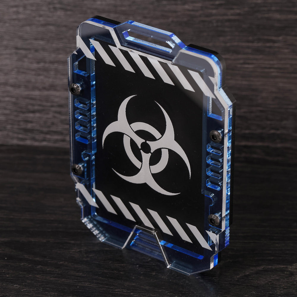 Personalized Badge Holder - Custom ID Holder With Engraved Card & Hex Screw Assembly