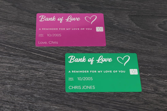 Personalized Wallet Card – Custom Engraved Love Note | Anniversary Gift For Him Or Her