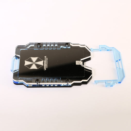 Personalized Badge Holder - Custom ID Holder With Engraved Card & Hex Screw Assembly