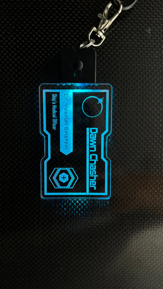 Custom LED Keychain - Rechargeable Color Changing Pendant with Personalized Image