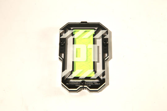 Cyberpunk Pendant - Biohazard Necklace With Acrylic Key & Black Layer Design