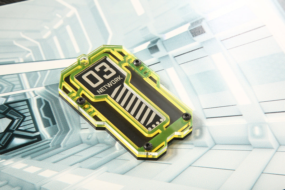 Cyberpunk Key Necklace – Futuristic Key Pendant | UV Reactive Acrylic Accessory