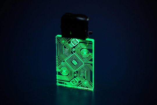 Cyber Punk Led Pendant - Color Changing Usb Charging Keychain | Lightweight Acrylic Light Tag