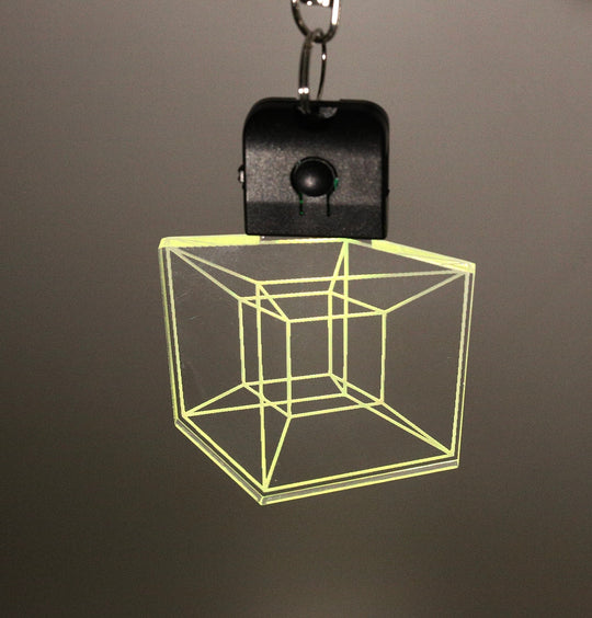 Color Changing Pendant - Illuminated Yin Yang Charm | Rechargeable USB Acrylic Light