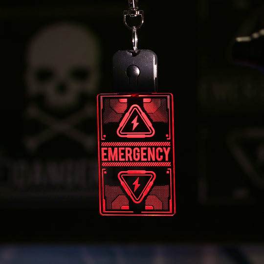 Color Changing Keychain - Cyberpunk LED Light Up Keychain with USB Charging Cord