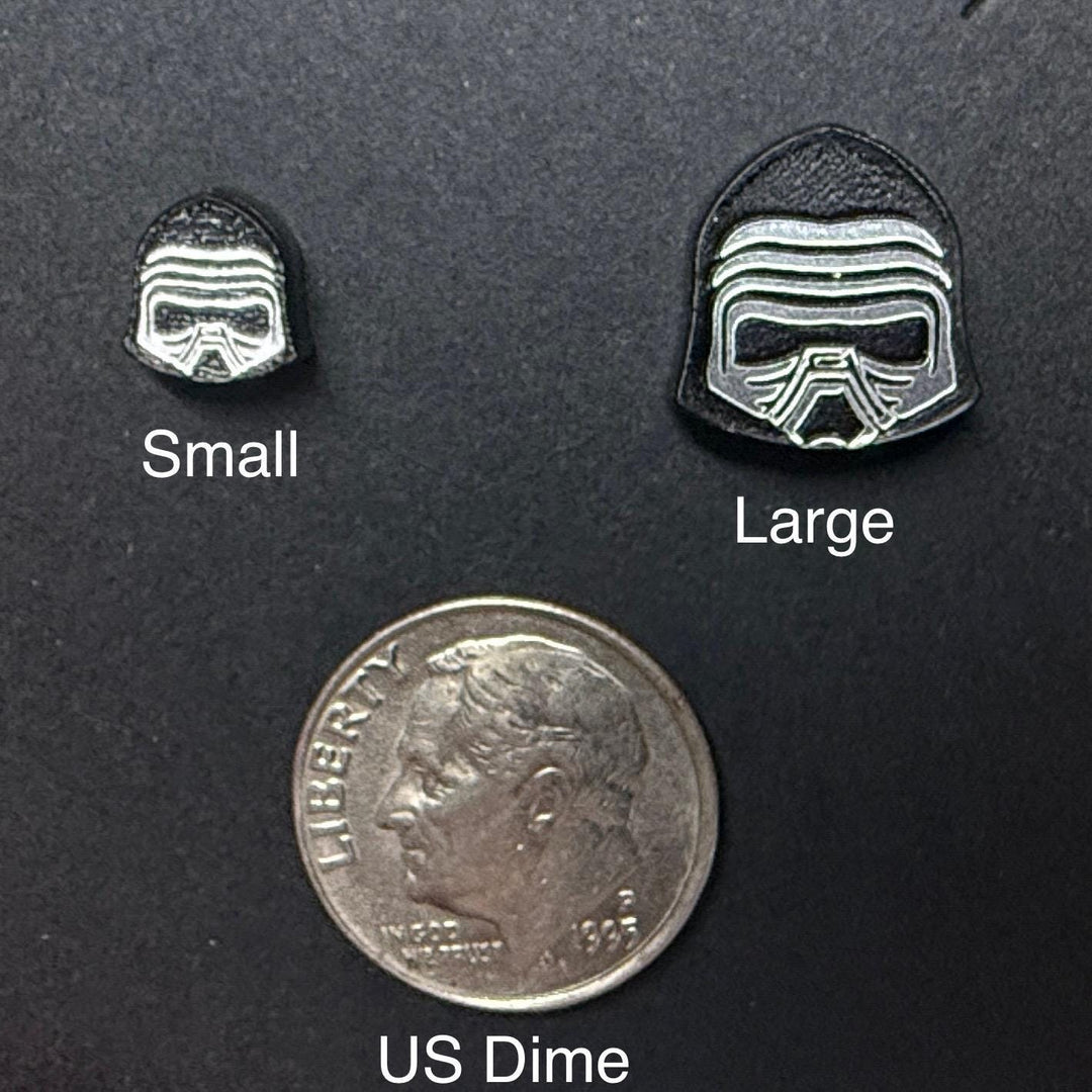 Kylo Ren Stud Earrings – Precision Laser Cut Engraved Small & Large Studs