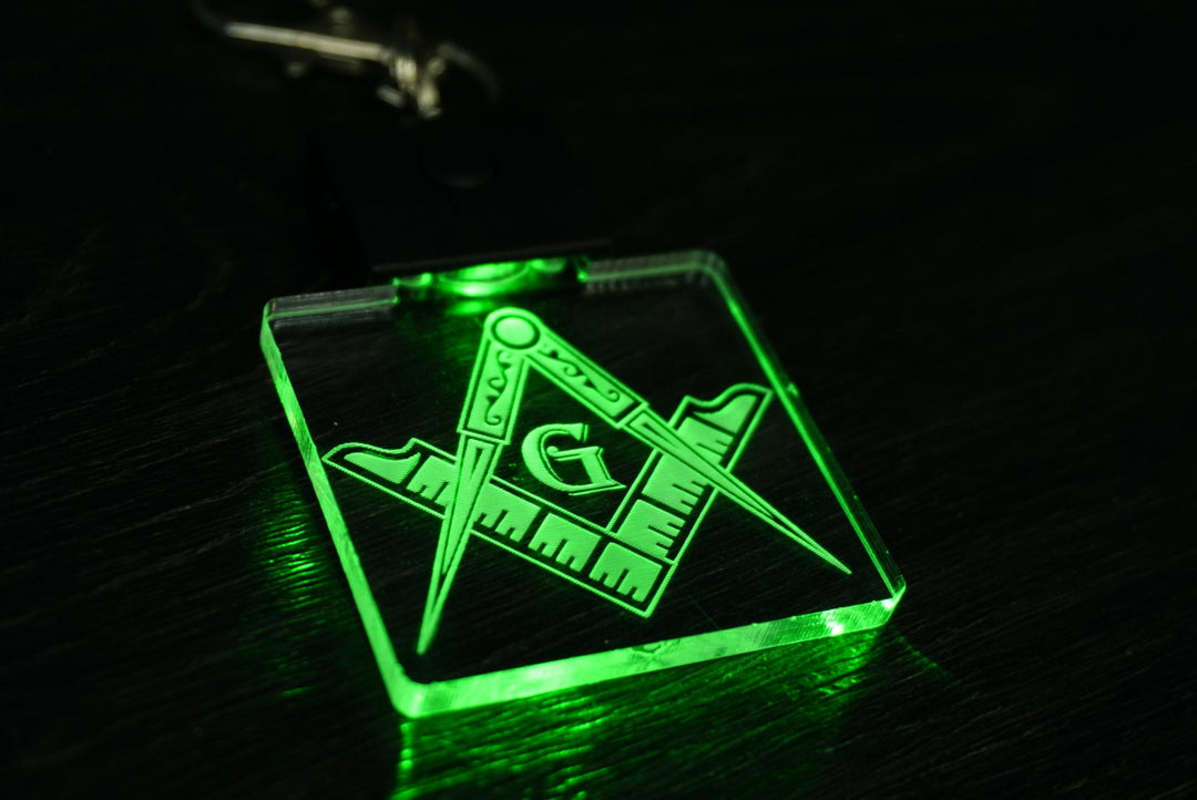 Custom LED Keychain - Rechargeable Color Changing Pendant with Personalized Image