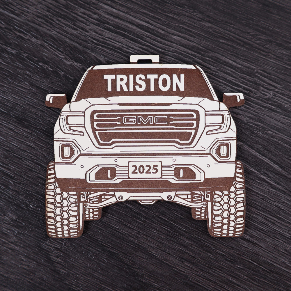 Pickup Truck Ornament - Personalized Laser Engraved 4x4 Christmas Decoration