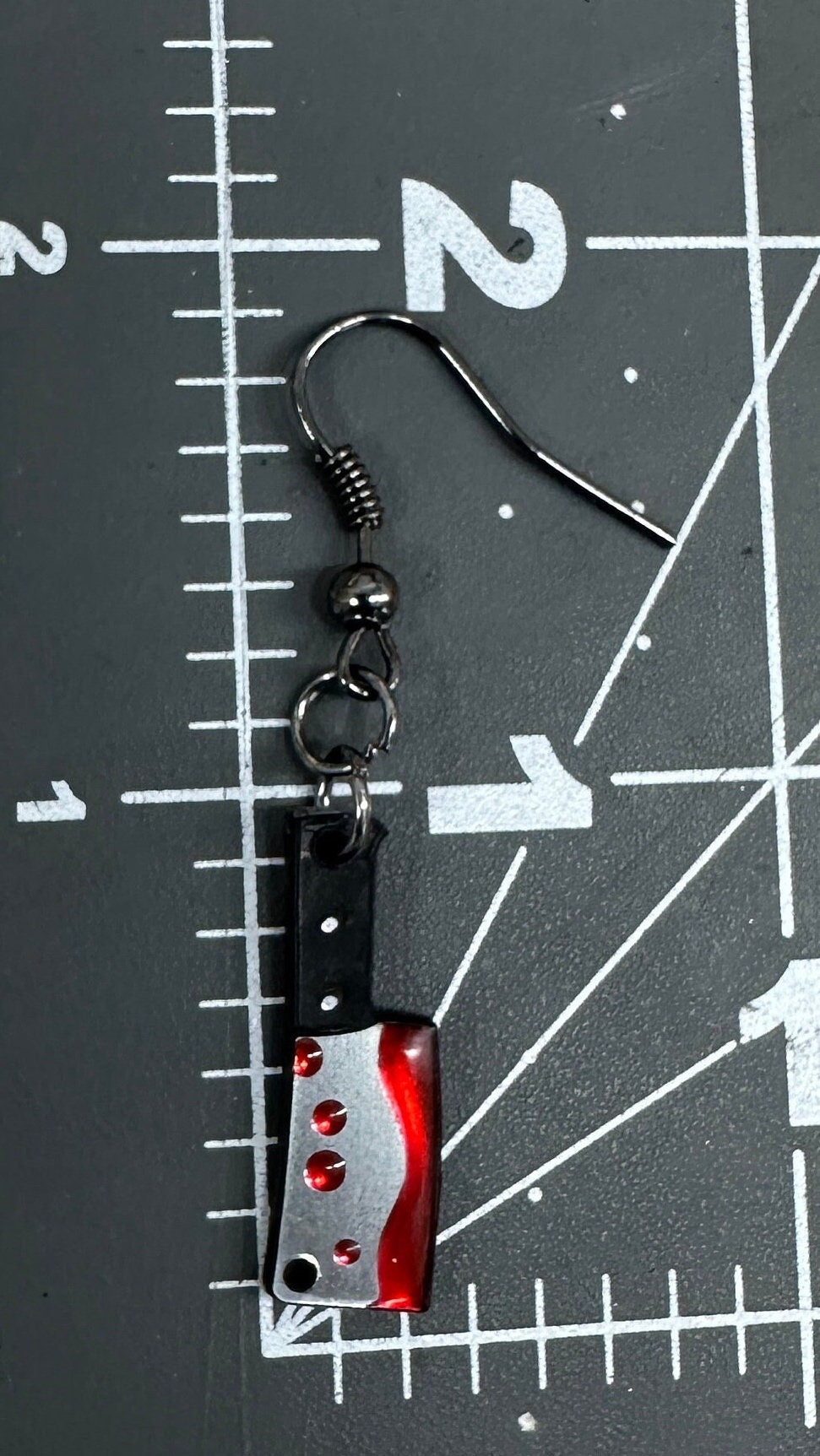 Bloody Knife Earrings - Laser Cut Horror Jewelry With Surgical Steel Hooks