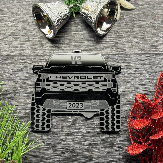 Pickup Truck Ornament - Personalized 4x4 Christmas Tree Decoration with Gift Box
