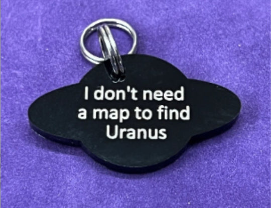 UFO Pet Tag Custom Laser Engraved | Unique Alien Dog & Cat ID Tag