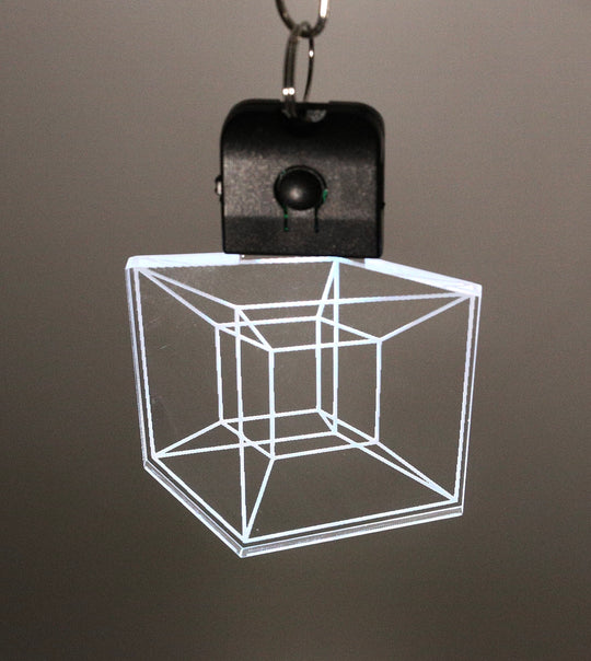 Color Changing Pendant - Illuminated Yin Yang Charm | Rechargeable USB Acrylic Light