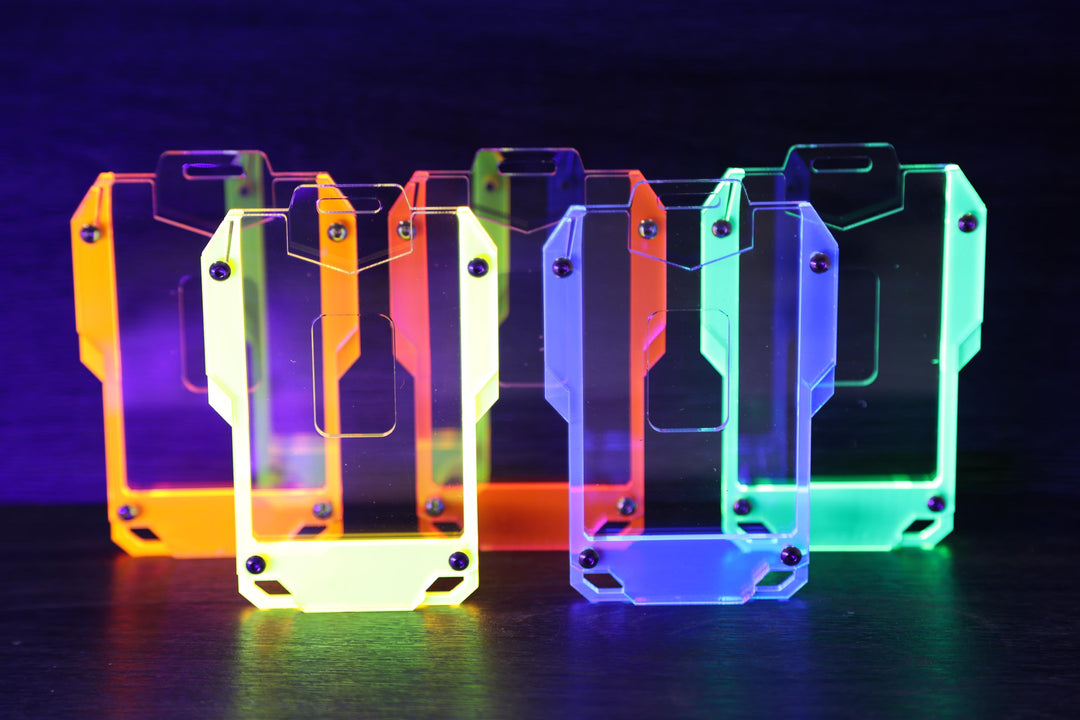 Cyberpunk ID Card Holder - Stylish Futuristic Badge & Keycard Accessory