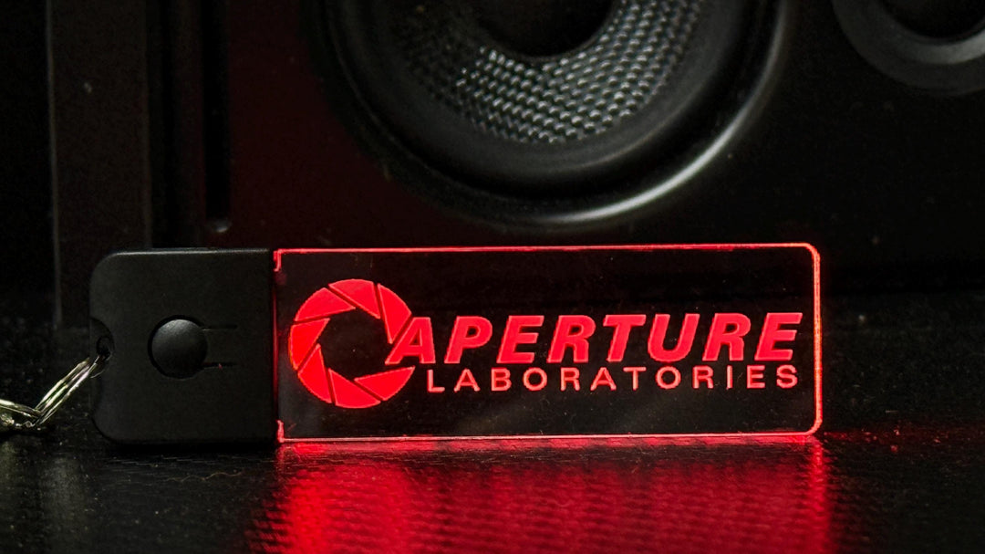 LED Keychain - Color Changing Acrylic Pendant with Dynamic Lighting Modes | Portal Fan Gift