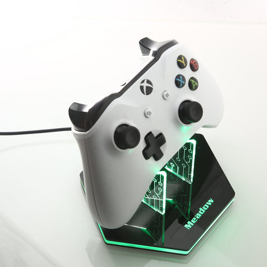 Personalized Game Controller Stand - Custom Gamer Tag Display | RGB LED Light