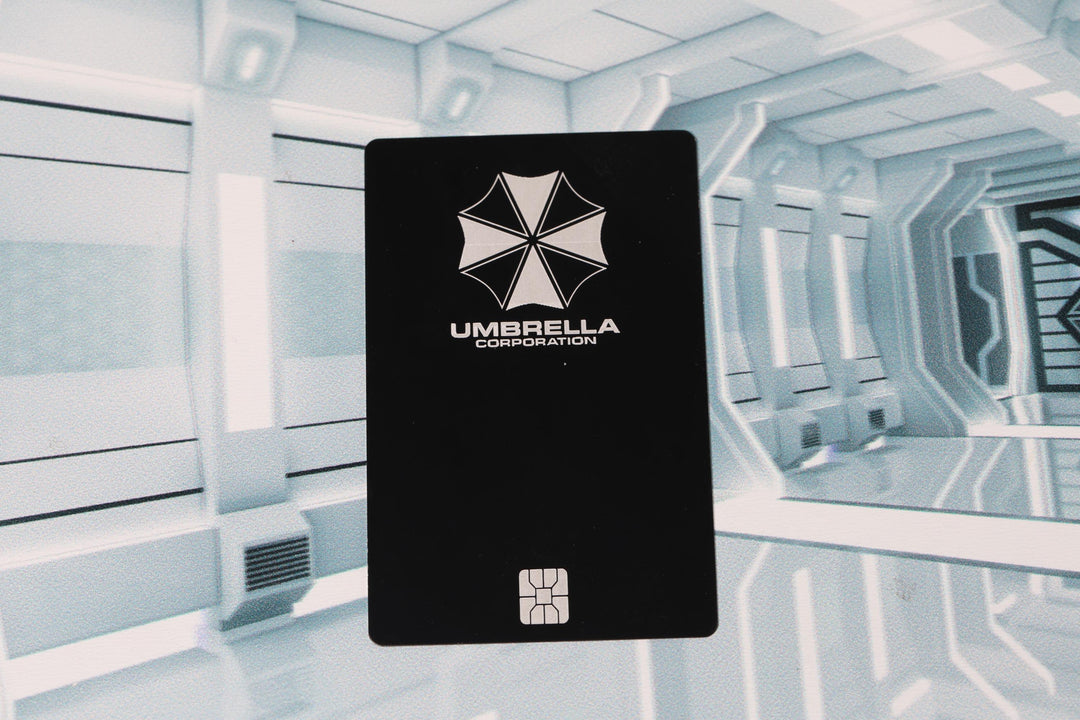 Umbrella Corporation ID Badge – Anodized Aluminum Cosplay Prop | Raccoon City Security Card | Metal ID Card