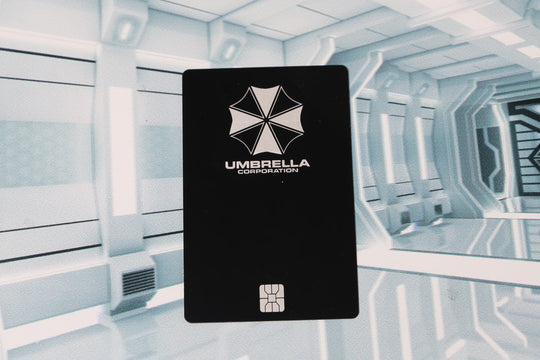 Umbrella Corporation ID Badge – Anodized Aluminum Cosplay Prop | Raccoon City Security Card | Metal ID Card
