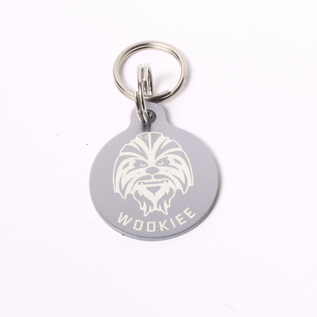 Personalized Pet Tag - Custom Dog Tag | Weatherproof Metal Sci-Fi Round Collar ID