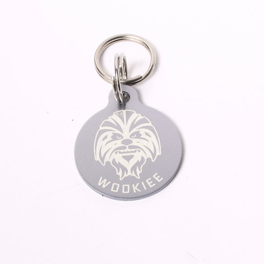 Personalized Pet Tag - Custom Dog Tag | Weatherproof Metal Sci-Fi Round Collar ID