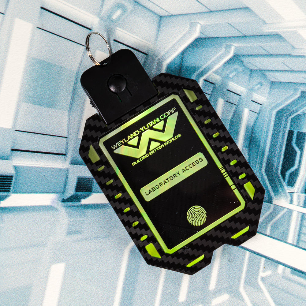 Cyberpunk LED Badge - Custom Sci Fi Accessories | Rechargeable LED Tag with Flash Modes