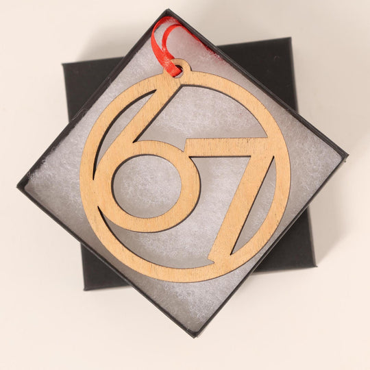 67 Meme Ornament – 2025 Word of the Year Christmas Tree Decoration Gift