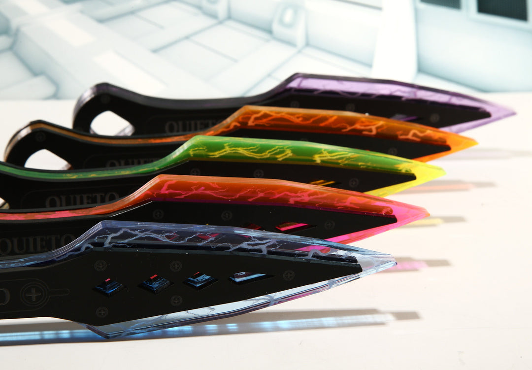 Cyberpunk Knife – UV Reactive Blade | Glow Under Blacklight – Premium Cast Acrylic Dagger