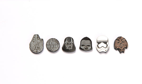 Kylo Ren Stud Earrings – Precision Laser Cut Engraved Small & Large Studs