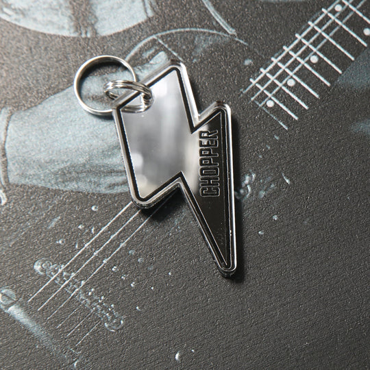 Personalized Pet Tag - Zeus Lightning Bolt Custom Engraved Acrylic Tag With Stainless Steel Ring