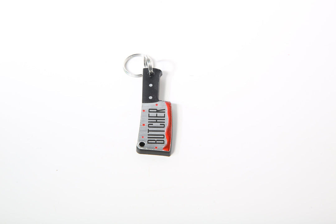 Personalized Pet Tag | Chef Knife Design, Laser Cut Acrylic Custom Pet ID Tag, Quiet