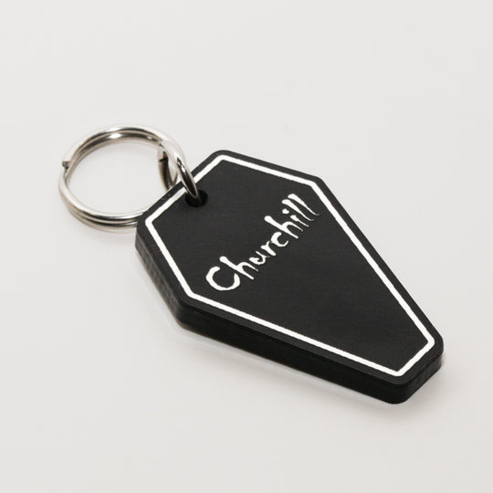 Personalized Coffin Tag - Custom Pet Tags | Laser Cut Acrylic Cat Collar Tags