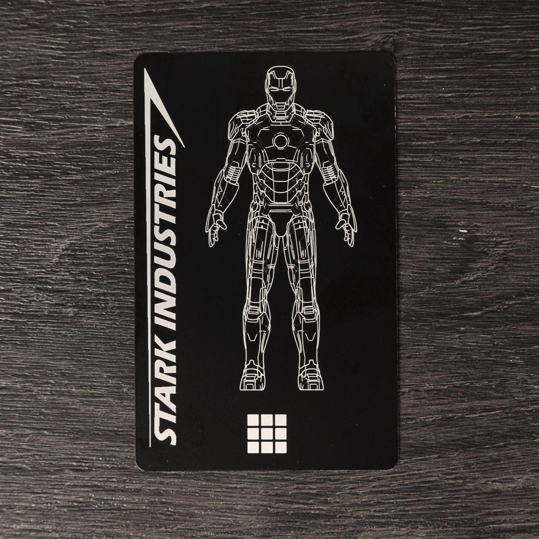 Stark Industries ID Badge – Custom Aluminum Badge Laser Engraved Card For Iron Man Fans | Metal ID Card