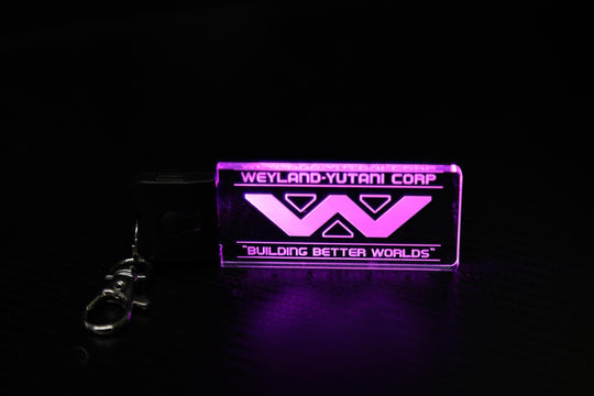 LED Illuminated Keychain – Color Changing Alien Cosplay Accessory with USB Charging