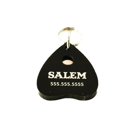 Personalized Pet Tag – Custom Ouija Planchette Tag | Weatherproof Acrylic Dog Collar Charm