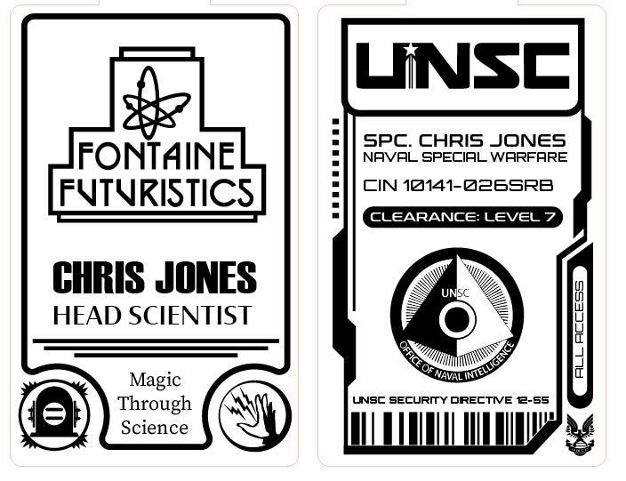 LED Illuminated Badge – Sci-Fi ID Card Cosplay Access Card with Multicolor Glow