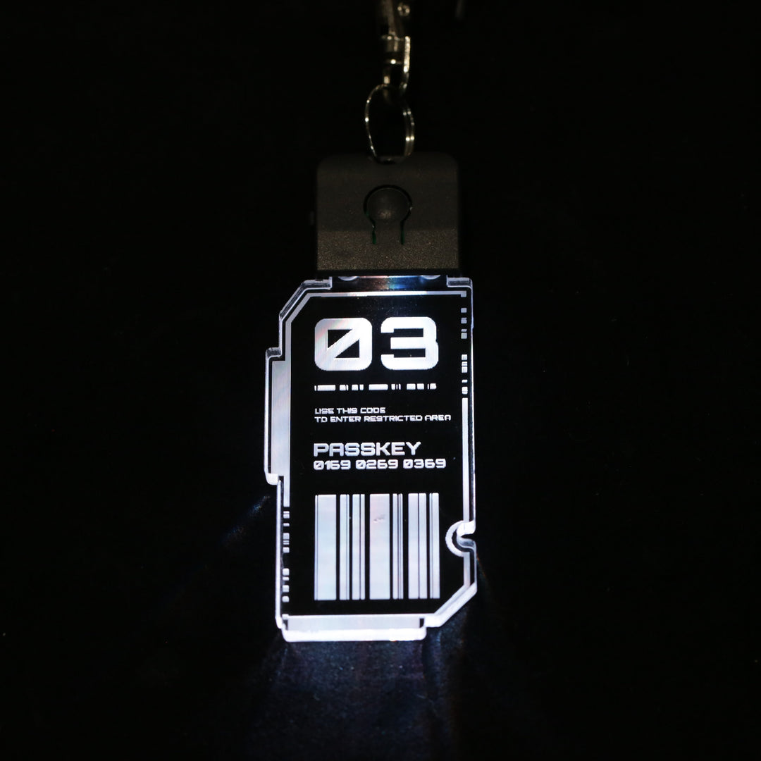 Color Changing Keychain - Cyberpunk LED Light Up Keychain with USB Charging Cord