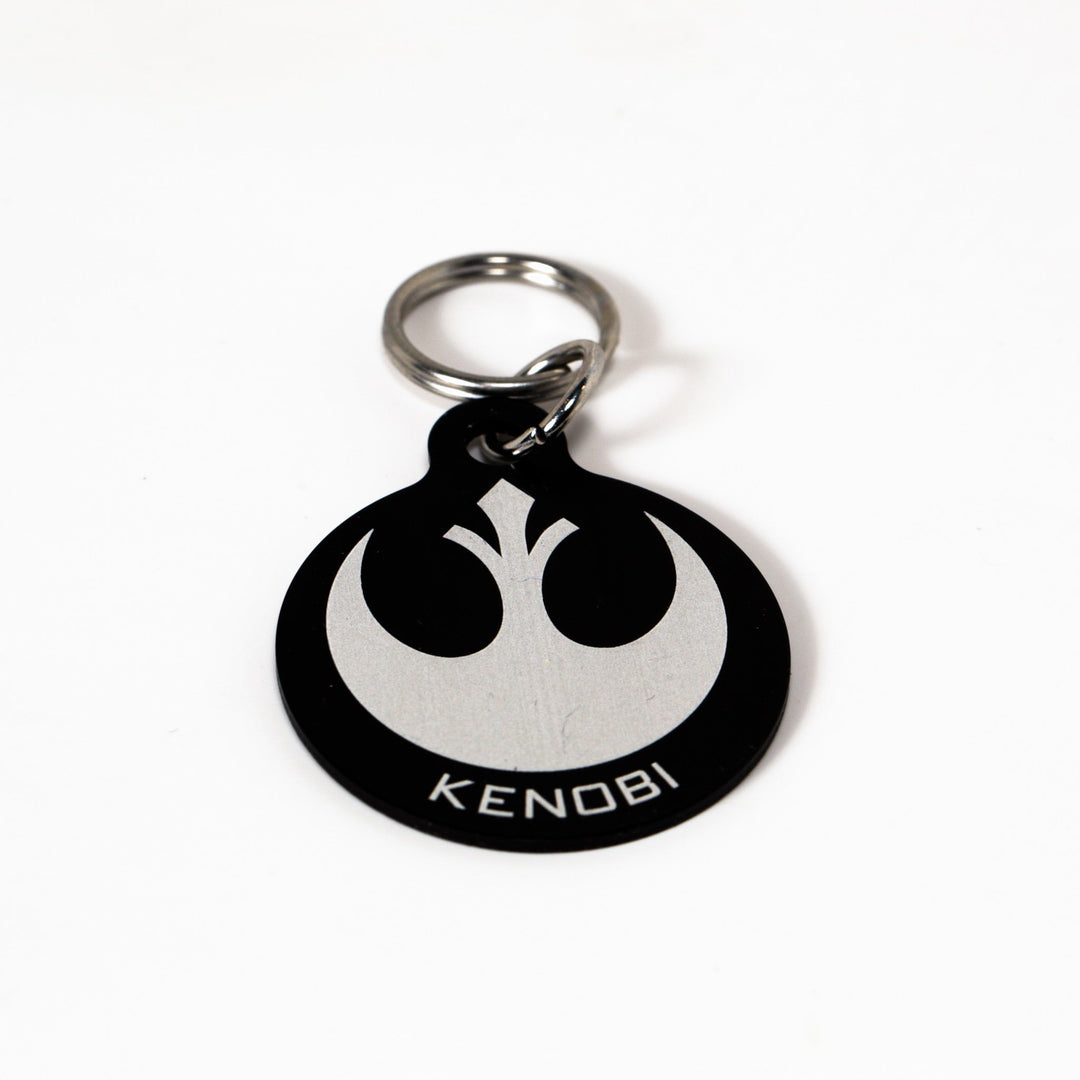 Personalized Sci-Fi Pet Tag - Custom Name Aluminum Weatherproof Pet ID Tag