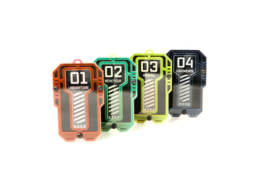 Cyberpunk Key Necklace – Futuristic Key Pendant | UV Reactive Acrylic Accessory