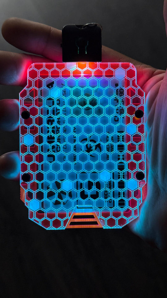 Personalized Badge Holder - Custom ID Holder With Engraved Card & Hex Screw Assembly