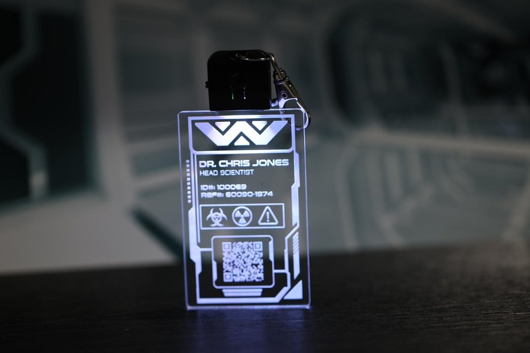 LED Illuminated Badge – Personalized Weyland Yutani Pendant with Color Changing LED Light