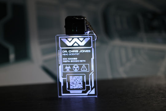 LED Illuminated Badge – Personalized Weyland Yutani Pendant with Color Changing LED Light