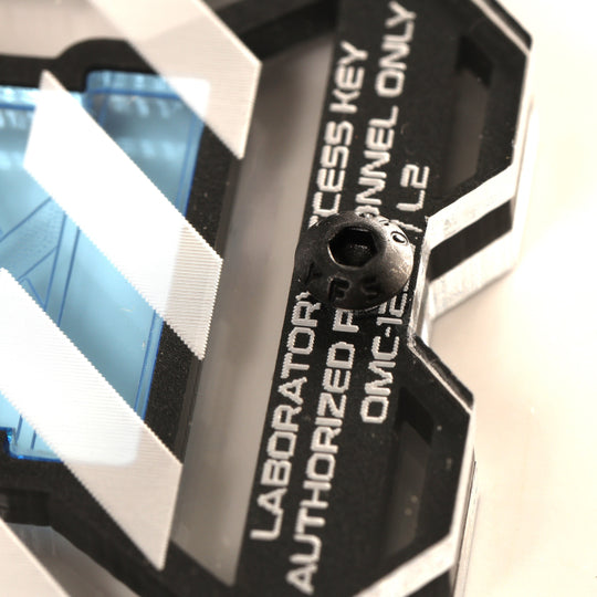 Cyberpunk Pendant - Biohazard Necklace With Acrylic Key & Black Layer Design