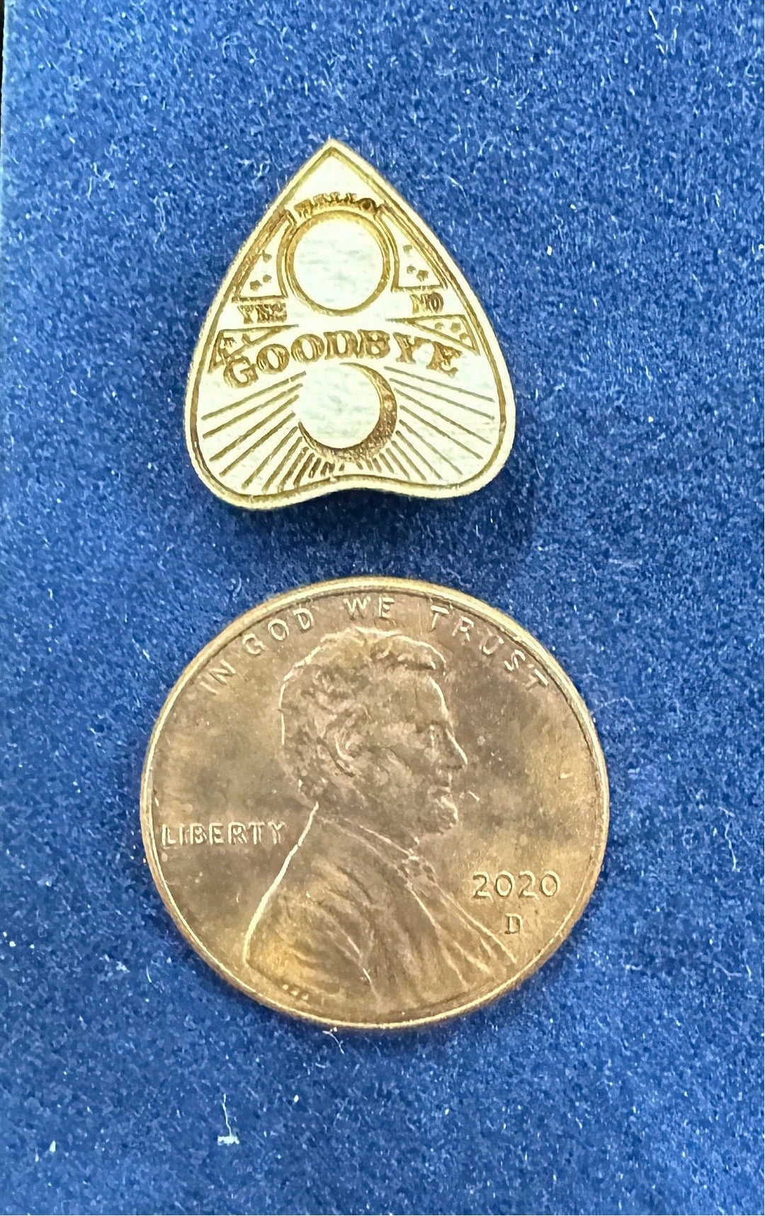 Ouija Planchette Earrings – Laser Cut Maple Wood Studs with Surgical Steel Posts